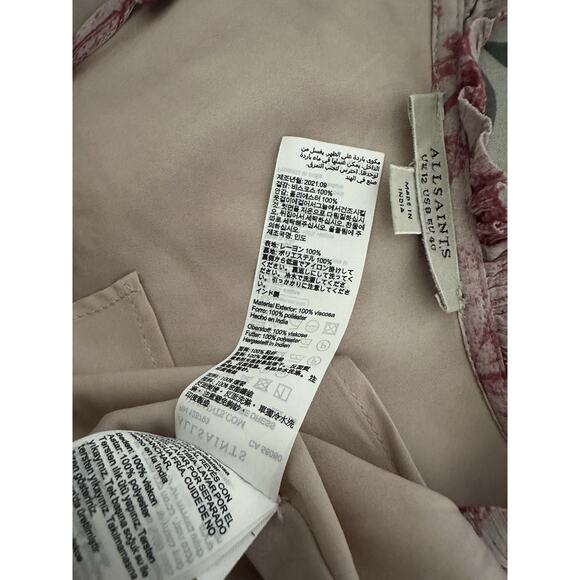 ALLSAINTS Arieta Grasmere Dress Size 8 - Picture 11 of 11